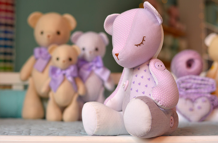 Urso em patchwork